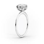 Load image into Gallery viewer, 2 CT Round Cut Moissanite Engagement Diamond Ring With Hidden Halo