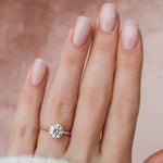 Load image into Gallery viewer, 2 CT Round Cut Twinkling Pave Moissanite Diamond Ring