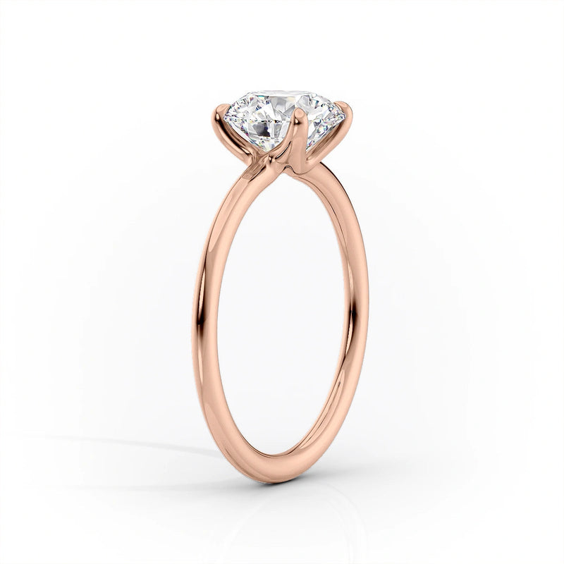 2.5 CT Round Cut Moissanite Diamond Solitaire Engagement Ring