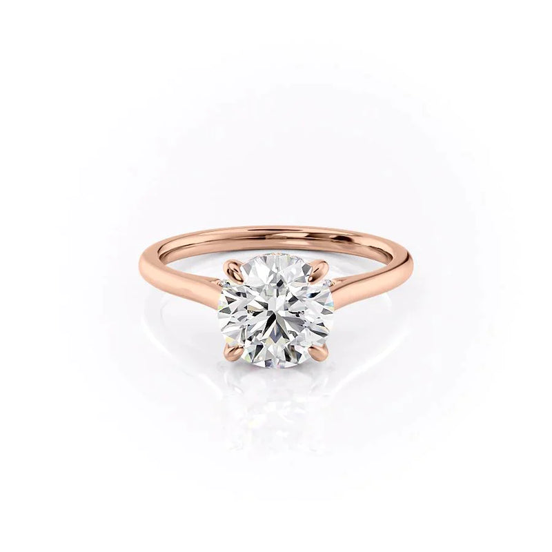 2 CT Round Cut Twinkling Pave Moissanite Diamond Ring