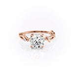 Load image into Gallery viewer, 2.5 CT Round Cut Moissanite Engagement Ring With Stunning Twisted Band
