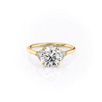 Load image into Gallery viewer, 2.5 CT Round Cut Moissanite Diamond Ring