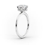 Load image into Gallery viewer, 2.5 CT Round Cut Hidden Halo Moissanite Diamond Ring