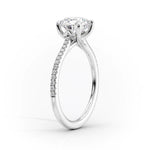 Load image into Gallery viewer, 2 CT Round Cut Classic Pave Setting Moissanite Diamond Ring