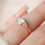 Load image into Gallery viewer, 2 CT Round Cut Moissanite Solitaire Diamond Ring