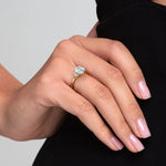 Load image into Gallery viewer, 2.5 CT Round Cut Moissanite Diamond Ring