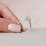 Load image into Gallery viewer, 2 CT Round Cut Twinkling Pave Moissanite Diamond Ring