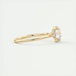 Load image into Gallery viewer, 2 CT Round Flush Stacking Low Profile Solitaire Moissanite Engagement Ring