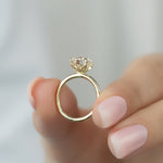 Load image into Gallery viewer, 2 CT Round Cut Classic Solitaire Petal Prongs Moissanite Diamond Ring