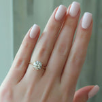 Load image into Gallery viewer, Stunning 2 CT Round Cut Moissanite Solitaire Ring in Unique Pave Setting