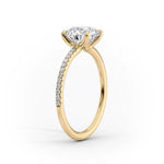 Load image into Gallery viewer, 2 CT Round Cut Pave Moissanite Diamond Ring