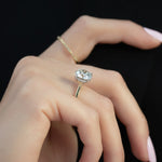 Load image into Gallery viewer, 2 CT Round Cut Twinkling Pave Moissanite Diamond Ring