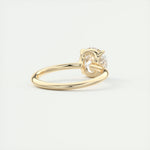 Load image into Gallery viewer, 2 CT Round Flush Stacking Low Profile Solitaire Moissanite Engagement Ring