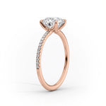 Load image into Gallery viewer, 2 CT Round Cut Pave Moissanite Diamond Ring