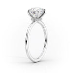 Load image into Gallery viewer, 2 CT Round Cut Hidden Halo Moissanite Diamond Engagement Ring