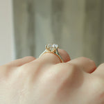 Load image into Gallery viewer, 2 CT Round Cut Classic Pave Setting Moissanite Diamond Ring