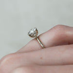 Load image into Gallery viewer, 2 CT Round Cut Moissanite Engagement Diamond Ring With Hidden Halo