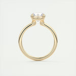 Load image into Gallery viewer, 2 CT Round Flush Stacking Low Profile Solitaire Moissanite Engagement Ring